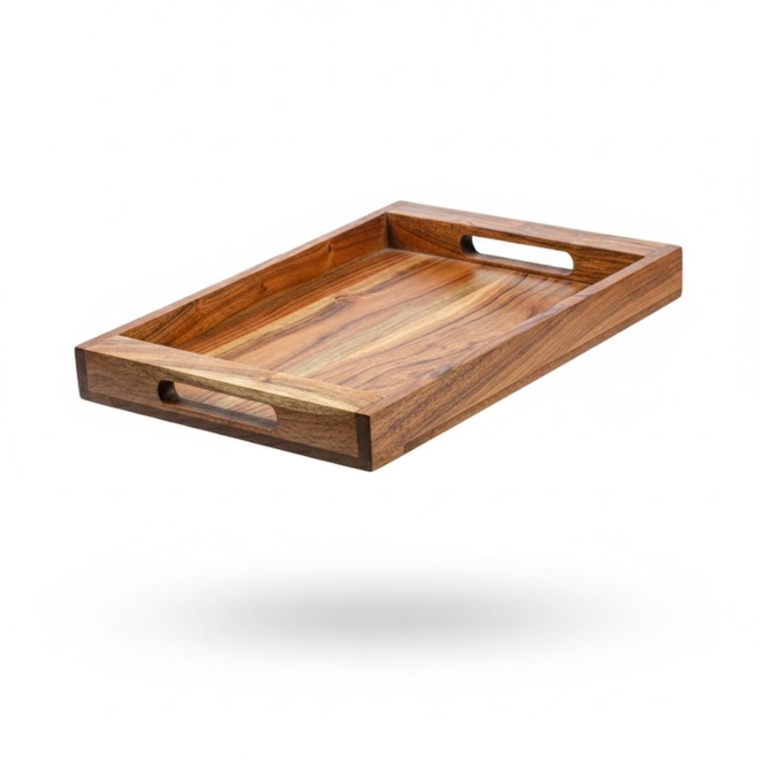 Acacia Handle Tray: Stylish Serving Solution